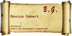 Bovics Gobert névjegykártya